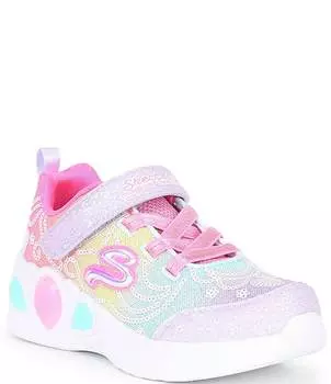 Кроссовки Skechers с подсветкой Princess Wishes для девочек (для малышей), розовый