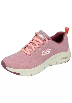 Кроссовки Skechers с принтом, розовый