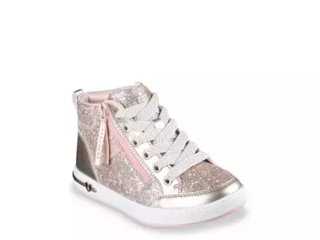 Кроссовки Skechers Shoutouts Glitter Queen — детские, золотисто-металлические