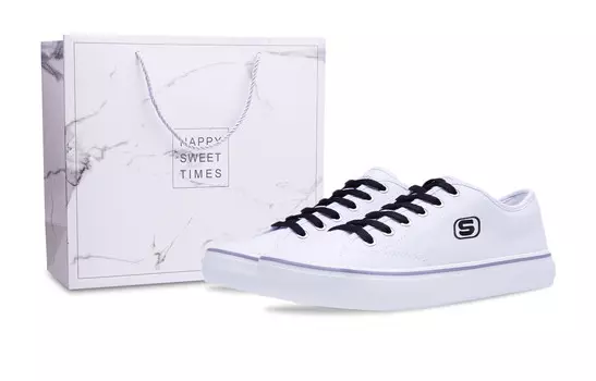 Кроссовки Skechers Skateboarding Shoes Men Low-top White, белый