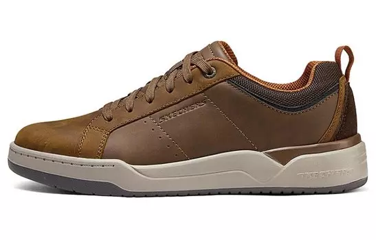Кроссовки Skechers Skateboarding Shoes Men Low-top Dark Brown, коричневый