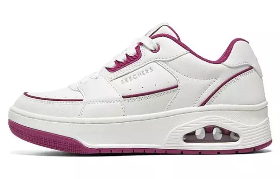 Кроссовки Skechers Skateboarding Shoes Women's Low-top White/Pink, розовый
