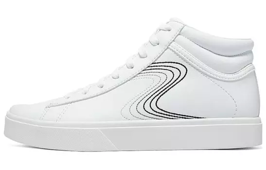 Кроссовки Skechers Skateboarding Shoes Women's Mid-top White/Black, белый/черный