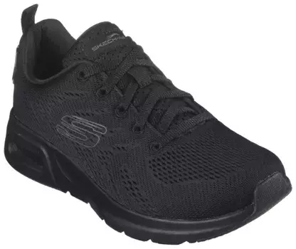 Кроссовки Skechers "SKECH-AIR COURT SLICK AVENUE", подходят для машинной стирки, повседневная обувь, полуботинки, туфли на шнуровке, черный