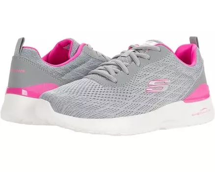 Кроссовки SKECHERS Skech-Air Dynamight-Top Prize, цвет Grey/Hot Pink