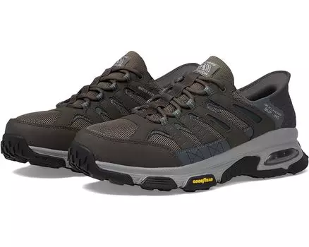 Кроссовки SKECHERS Skech-Air Envoy Emissary Hands Free Slip-Ins, цвет Gray/Brown