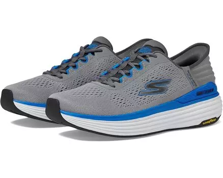 Кроссовки SKECHERS Skechers Hands Free Slip-ins Max Cushioning Suspension- Linear Focus, цвет Grey/Blue
