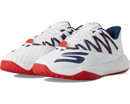 Кроссовки SKECHERS Skechers Viper Court Rally, цвет White/Navy/Red