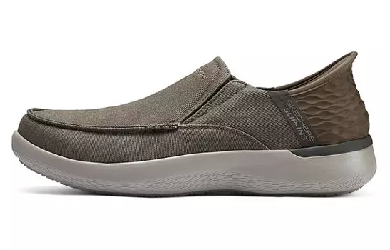 Кроссовки Skechers Slip Ins Lifestyle Shoes Men Low-top Brown, коричневый