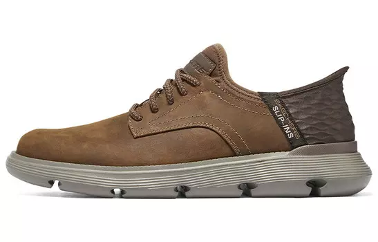 Кроссовки Skechers Slip Ins Lifestyle Shoes Men Low-top Brown, коричневый