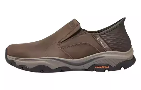 Кроссовки Skechers Slip Ins Lifestyle Shoes Men Low-top Brown, коричневый