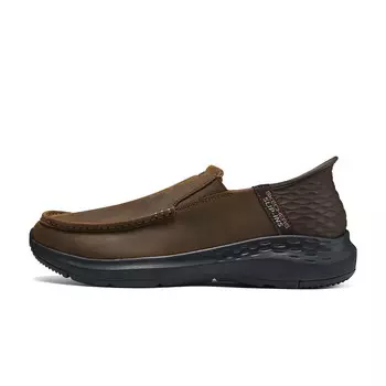 Кроссовки Skechers Slip Ins Lifestyle Shoes Men Low-top Dark Brown, коричневый