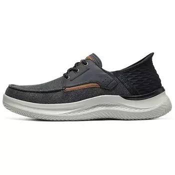 Кроссовки Skechers Slip Ins Lifestyle Shoes Men Low-top Black/Brown, черный/коричневый
