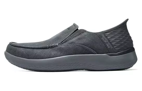Кроссовки Skechers Slip Ins Lifestyle Shoes Men Low-top Charcoal Gray, серый