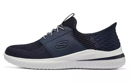 Кроссовки Skechers Slip Ins Lifestyle Shoes Men Low-top Blue/Black, синий/черный
