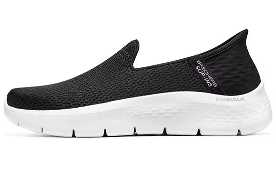 Кроссовки Skechers Slip Ins Lifestyle Shoes Women's Low-top Black/white, черный/белый