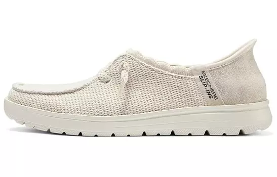 Кроссовки Skechers Slip Ins Lifestyle Shoes Women's Low-top Milky White, слоновая кость