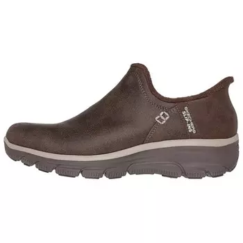 Кроссовки Skechers Slip Ins Lifestyle Shoes Women's Low-top Brown/beige, цвет Chocolate