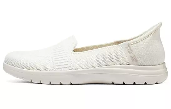 Кроссовки Skechers Slip Ins Lifestyle Shoes Women's Low-top Milky White, слоновая кость