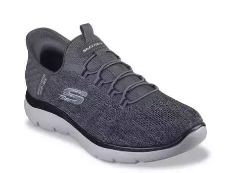 Кроссовки Skechers Slip-Ins Summits Key Space Slip-On — мужские, угольно-серые