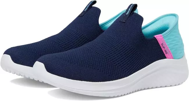 Кроссовки Skechers Slip-Ins - Ultra Flex 3.0 - Fresh Time, цвет Navy/Turquoise