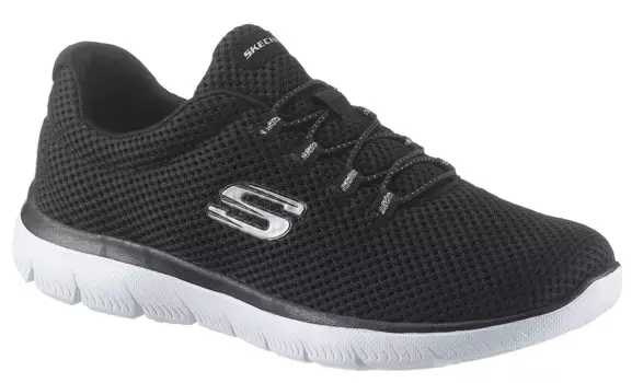 Кроссовки Skechers Slip-On "Summit", слипоны, повседневная обувь, удобная обувь с мягким краем голенища, черный