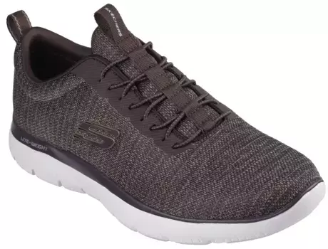 Кроссовки Skechers Slip-On "SUMMITS-", тапочки, повседневная обувь, полуботинки с эластичными шнурками, черный