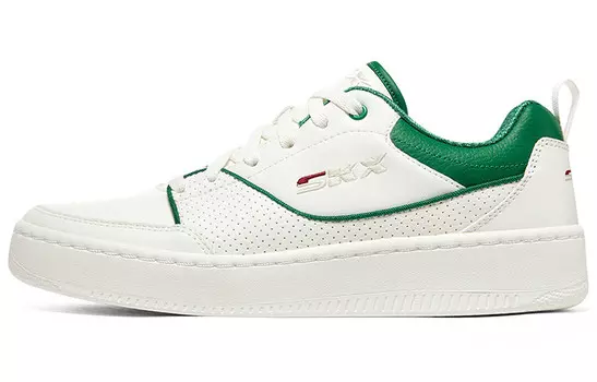 Кроссовки Skechers Sport Court 92 Skateboarding Shoes Men Low-top White/green, зеленый