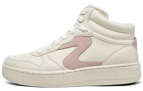 Кроссовки Skechers Sport Court 92 Skateboarding Shoes Women's Mid-top Beige, белый