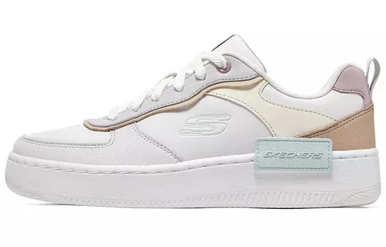 Кроссовки Skechers Sport Court 92 Skateboarding Shoes Women's Low-top White/yellow/pink, белый