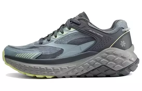Кроссовки Skechers Sport Lifestyle Shoes Men Low-top Gray-blue-yellow, голубой