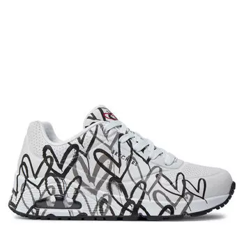 Кроссовки Skechers Spread The Love 155507/WBGY Wht/Blk/Gray, белый