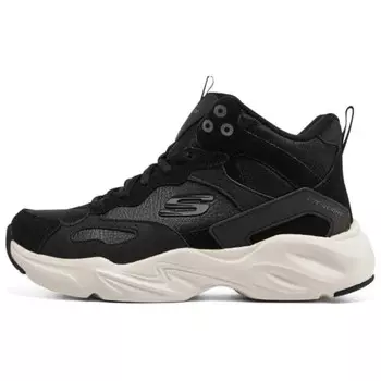 Кроссовки Skechers Stamina Airy Chunky Sneakers Women's High-top Black/White, черный/белый