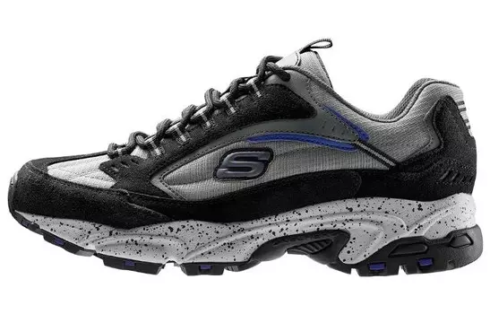 Кроссовки Skechers Stamina Lifestyle Shoes Men Low-top Black/white/gray, черный/белый/серый