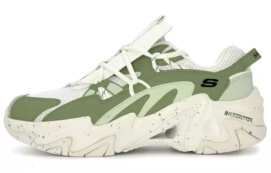 Кроссовки Skechers Stamina V3 Lifestyle Shoes Men Low-top White/green, зеленый