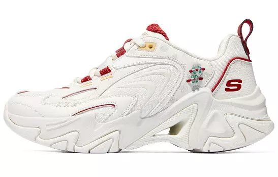 Кроссовки Skechers Stamina V3 Lifestyle Shoes Women's Low-top White/Red, белый/красный