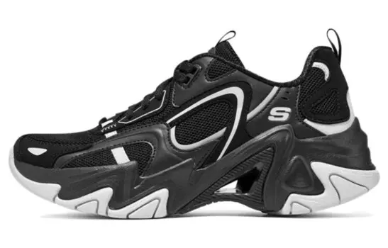 Кроссовки Skechers Stamina V3 Lifestyle Shoes Women's Mid-top Black/white, черный/белый