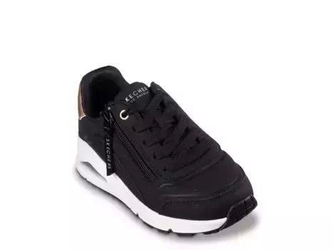 Кроссовки Skechers Street Uno Gen1 — детские, черные/розовое золото