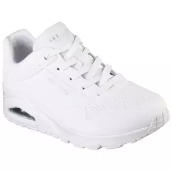 Кроссовки Skechers "Street Uno - Stand on Air", простого вида, повседневная обувь, полуботинки, туфли на шнуровке, белый