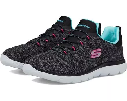 Кроссовки SKECHERS Summit - Quick Getaway, цвет Black/Light Blue