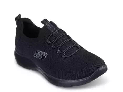 Кроссовки Skechers Summits Bungee Slip-On — женские, черные