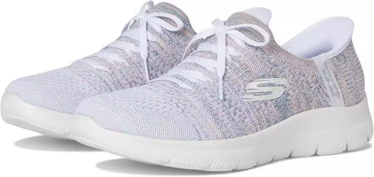 Кроссовки SKECHERS Summits Hands Free Slip-INS, цвет White Multi