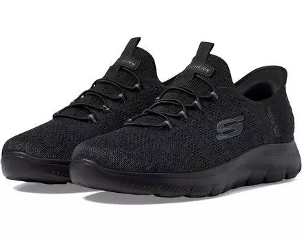 Кроссовки SKECHERS Summits Key Pace Hands Free Slip-In, цвет Black/Black