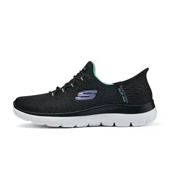 Кроссовки Skechers Summits Lifestyle Shoes Women's Low-top Black/Green, черный/зеленый