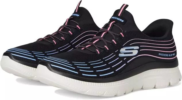 Кроссовки SKECHERS Summits Plus Hands Free Slip-INS, цвет Black Multi
