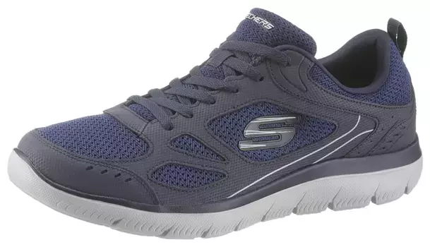 Кроссовки Skechers "Summits-South Rim", выполненные из современного материала, повседневная обувь, полуботинки, туфли на шнуровке, синий