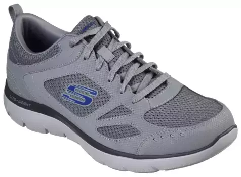 Кроссовки Skechers "Summits-South Rim", выполненные из современного материала, повседневная обувь, полуботинки, туфли на шнуровке, серый