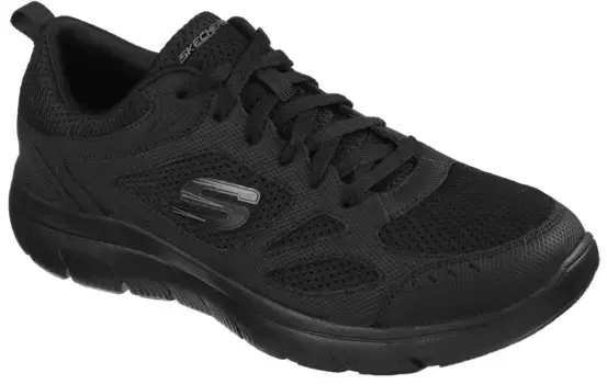 Кроссовки Skechers "Summits-South Rim", выполненные из современного материала, повседневная обувь, полуботинки, туфли на шнуровке, черный
