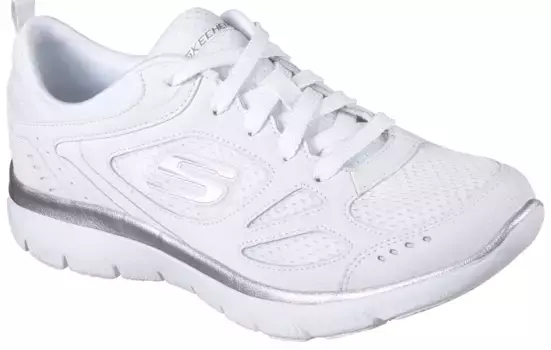 Кроссовки Skechers "SUMMITS-SUITED", мягкая стелька, повседневная обувь, полуботинки, туфли на шнуровке, серебристый