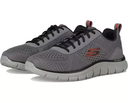 Кроссовки SKECHERS Track Leshur, цвет Charcoal/Orange